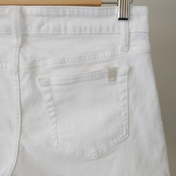 Joe's Jeans White Rolled Denim Shorts Jenny Size 27 - Picture 10 of 15